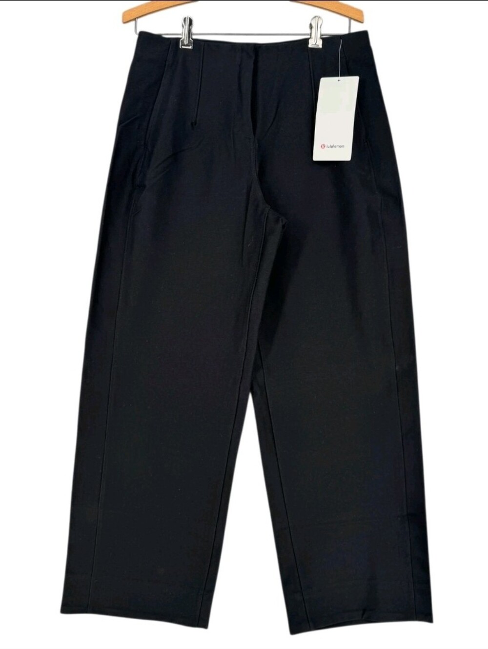 lululemon Utilitech Black Trousers Straight Stretchy Business Casual